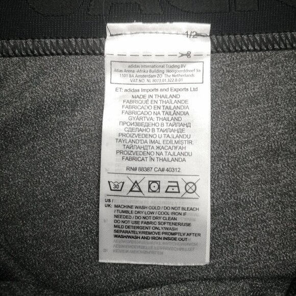 2 / $30.00 - Adidas Ladies Size XS Grey w/ Black & Pink Accents Leggings - Picture 5 of 11